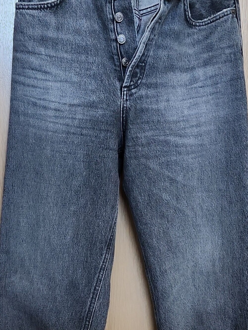 Agolde 90's Pinch Straight Leg Jeans, Gray Color, Size 27